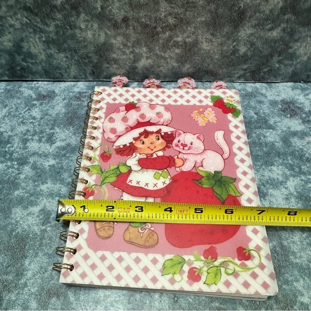 Strawberry and Cat Spiral Notebook